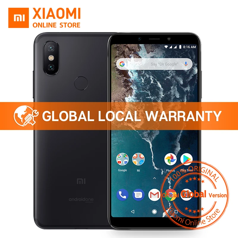 Глобальная версия Xiaomi Mi A2 6 ГБ 128 5 99 &quot18:9 полный экран Snapdragon 660 20 МП фронтальная