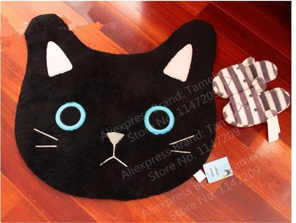 NiceRug коврик &quotКотенок&quot мягкий машинная стирка вырезать коралловый бархат