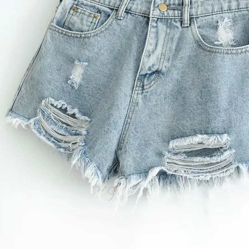 Popular XQ9-35-9042 European and American fashion wind-breaking jeans | Женская одежда