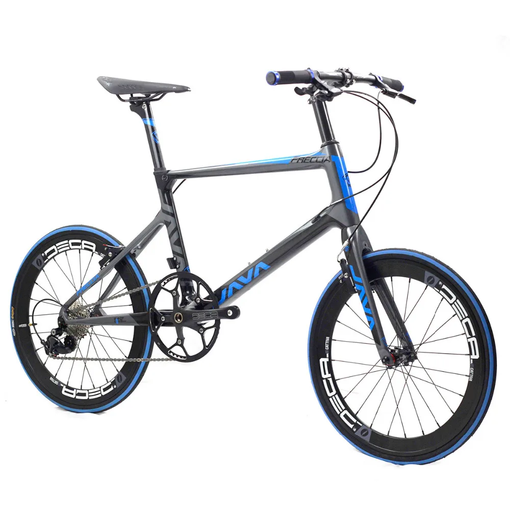 JAVA Freccia карбоновый велосипед Minivelo 2" 1 1/8" 451 11 скорость с Aero прямым креплением V тормоз городские мини велосипедные