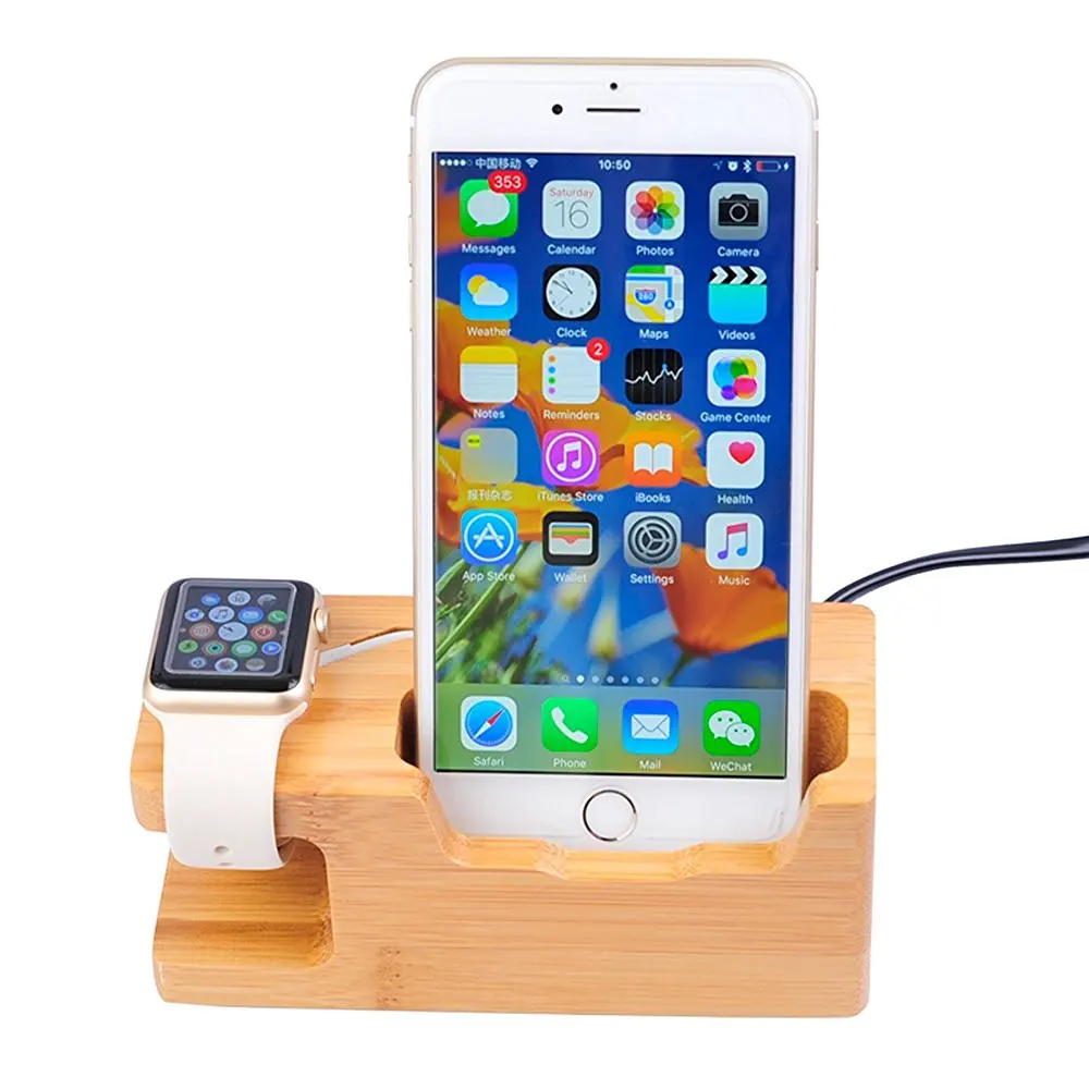 15 Вт 3A 3 Порты и разъёмы USB Зарядное устройство с Apple Watch телефон Подставка