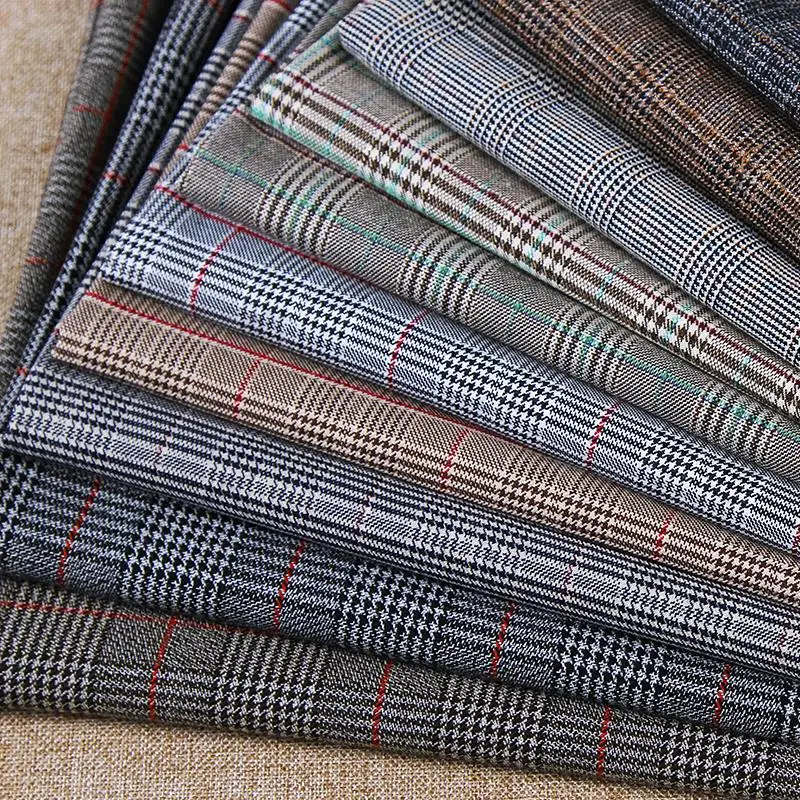 1 Meter Autumn 80% Polyester Woolen Fashion Fabric Stretch Warm for DIY Tailor Coat Clothing Cloth | Дом и сад