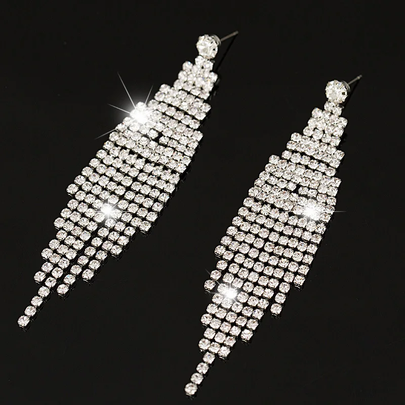 Серьги YFJEWE в двух цветах для женщин выдающиеся новые крупные ювелирные изделия