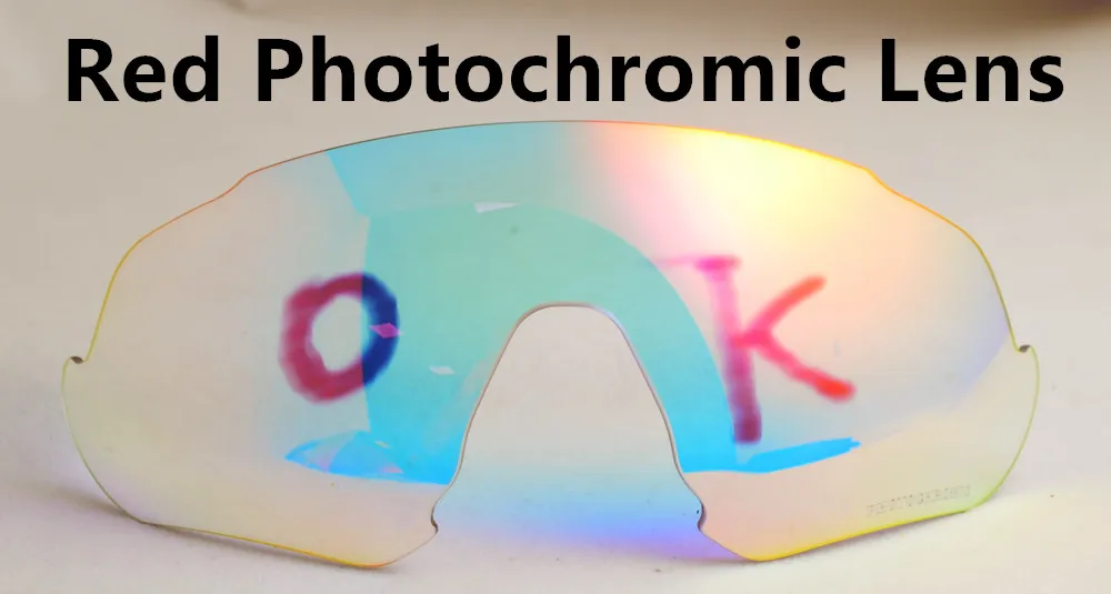 9401Red-Photochromic JBR, поляризационные линзы красного, синего и зеленого цвета, фотохромные Сменные линзы, велосипедные солнцезащитные очки, очки без рамки - Цвет: 9401Red-Photochromic