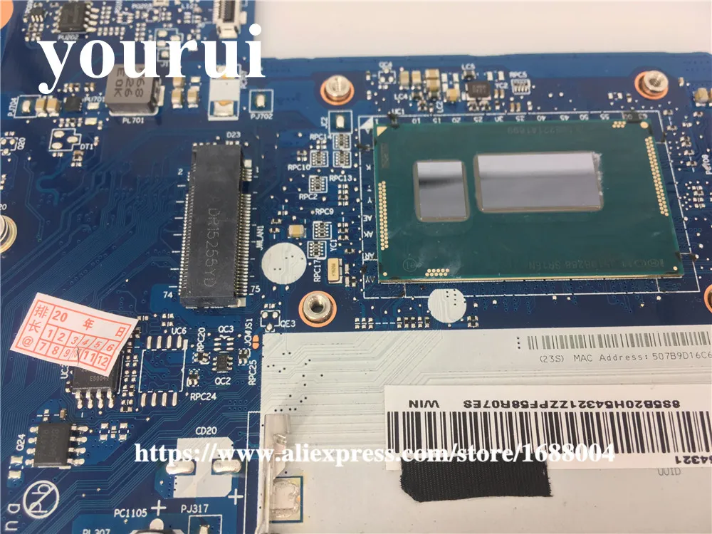Для Lenovo G50-80 Материнская плата ноутбука 5B20H5432 ACLU3/ACLU4 NM-A362 CPU DDR3 | Компьютеры и офис