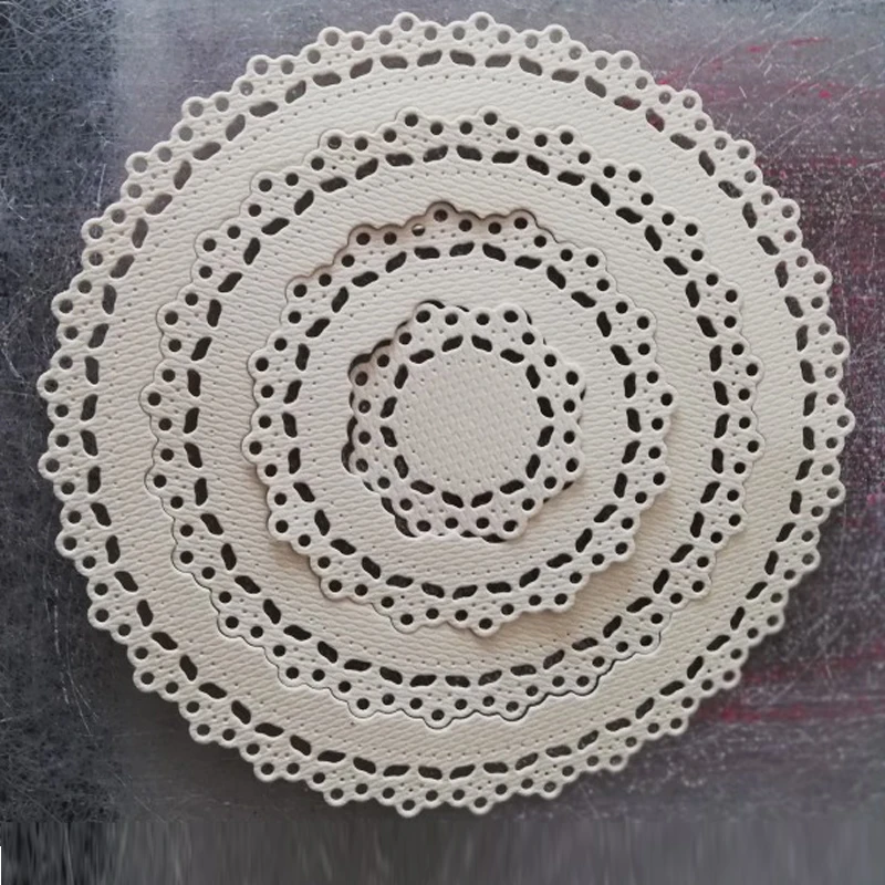 108*108 мм 4 шт doily круглая рамка для резки металла трафарет DIY скрапбукинга альбом
