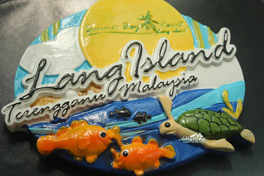 Большой 3D магнит на холодильник из Малайзии острова Лан туристическая