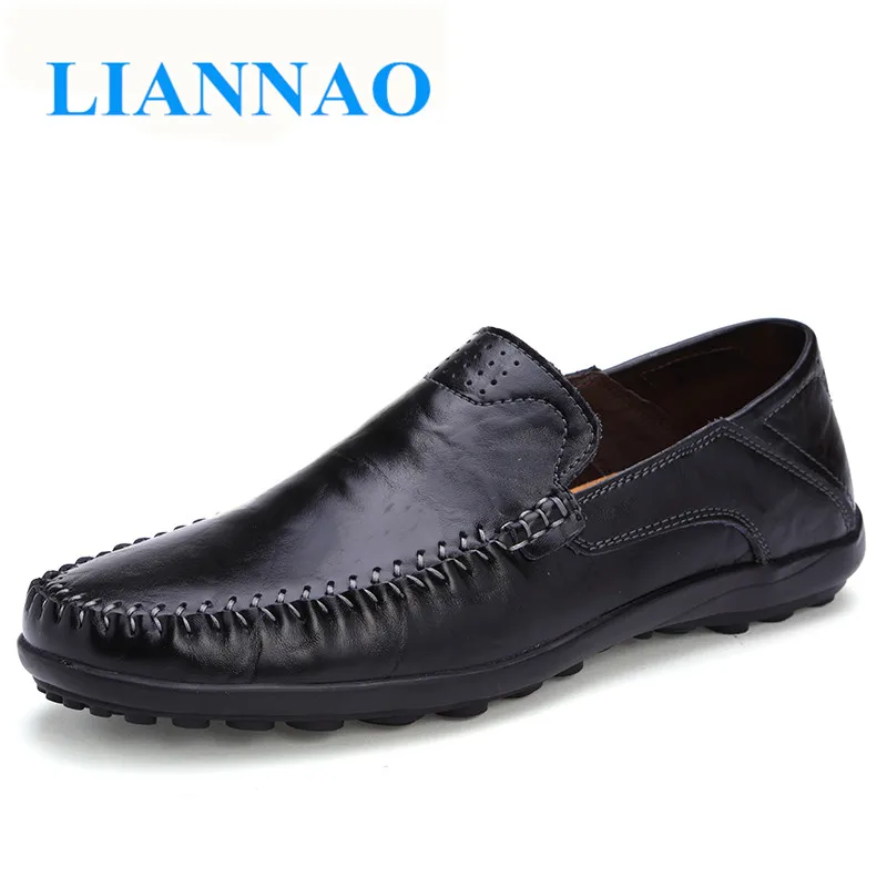 Summer Casual Men Shoes Leather Loafers Tenis Masculino Adulto Handmade Moccasins Soft Slip On Boat Zapatos Hombre | Обувь