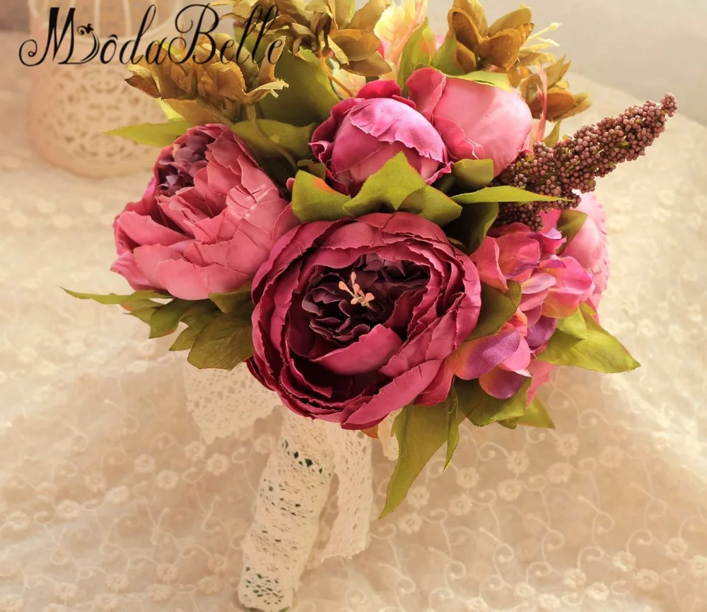 Новинка 2016 свадебный букет искусственные цветы для подружек невесты розовый