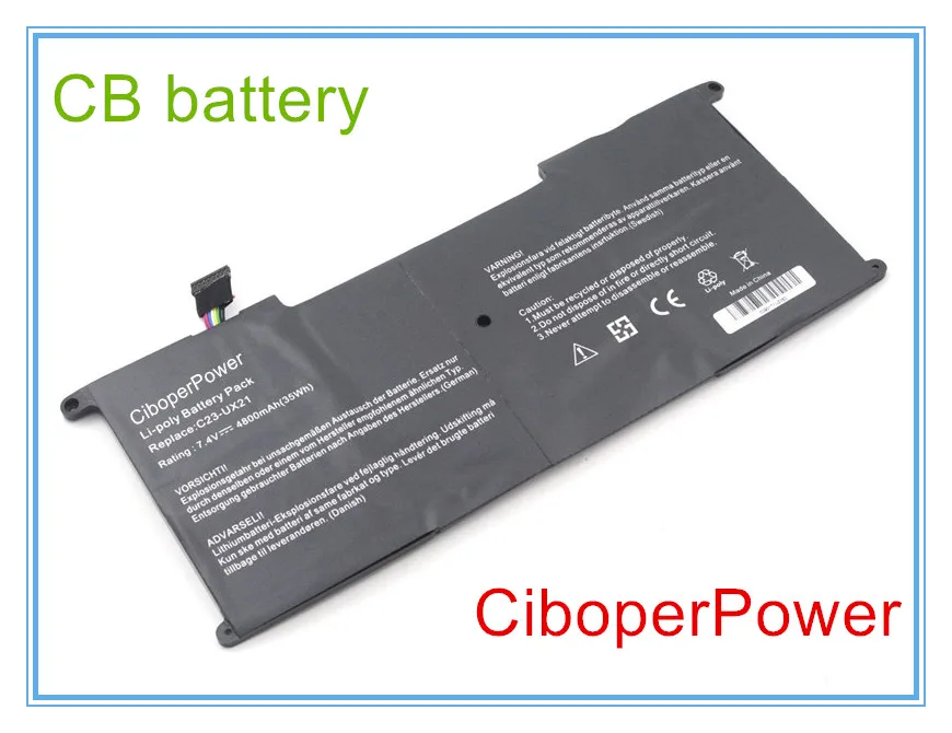 Высококачественная C23-UX21 батарея для UX21A UX21E ультрабук 7,4 V 4800mAh