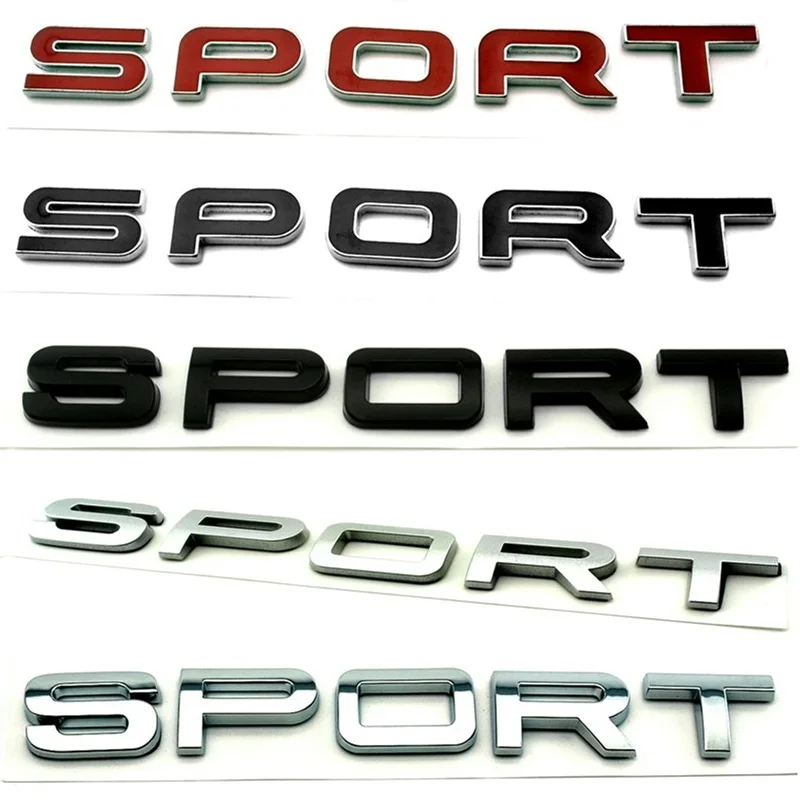 

SUPERCHARGED SPORT Car Sticker Metal Emblem Auto Badge Decal For Supercharged Range Rover Sport