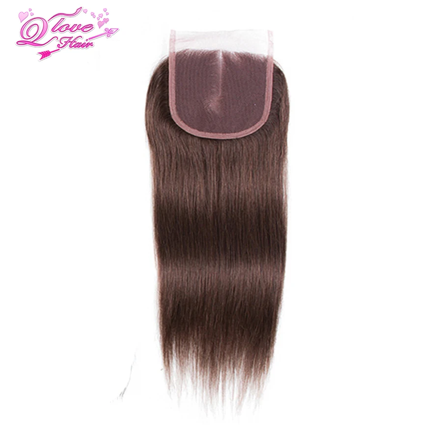 Queen Любовь волос предварительно Цветной человеческих #4 цвета бразильский Прямо