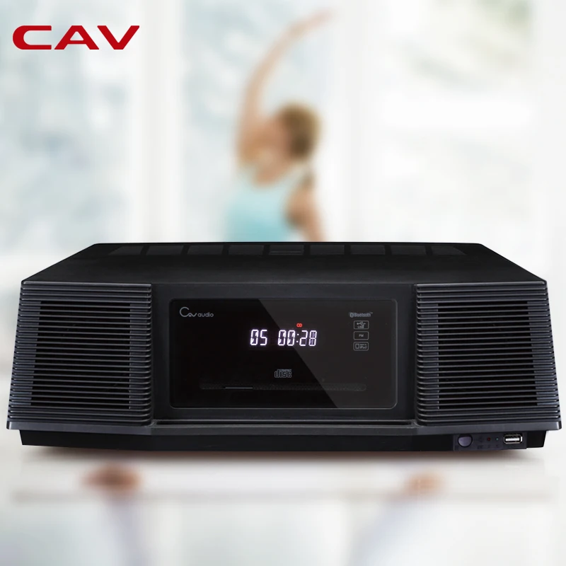 Bluetooth Колонка CAV IH 30 CD MP3 радио плеер USB док станция черный белый 2 0 канала для