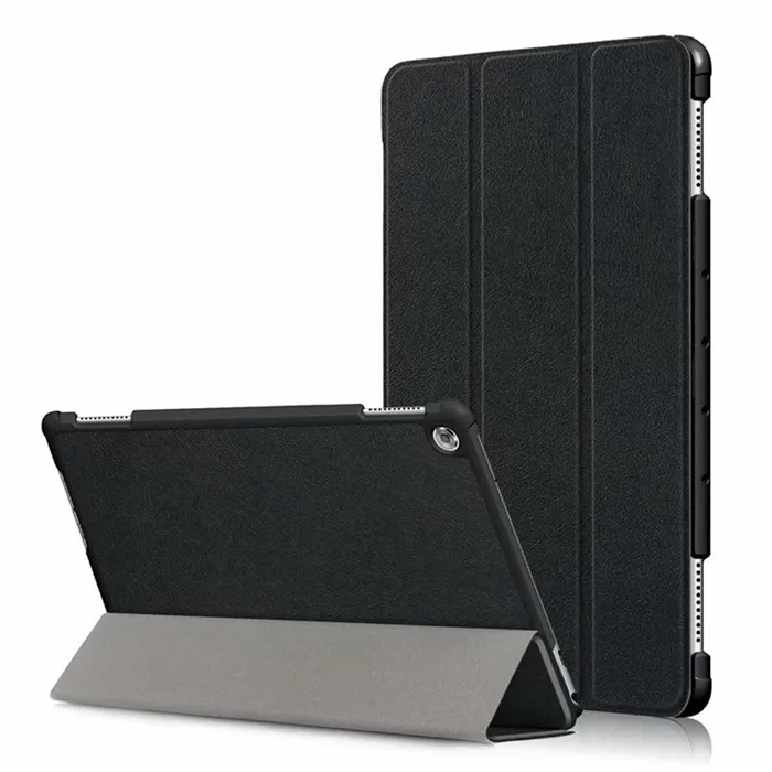 ka si te-black Ультратонкий окрашенный защитный чехол для huawei MediaPad M5 Lite 10,1 BAH2-L09/W19 DL-AL09 планшет Магнитный чехол из искусственной кожи - Цвет: ka si te-black