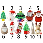 Рождественский Usb флеш-накопитель, флеш-накопитель 2,0 дюйма, 4 ГБ, 8 ГБ, 16 ГБ, карта памяти, хранилище, U-диск Санта Клауса, USB 2,0, подарок на Рождество