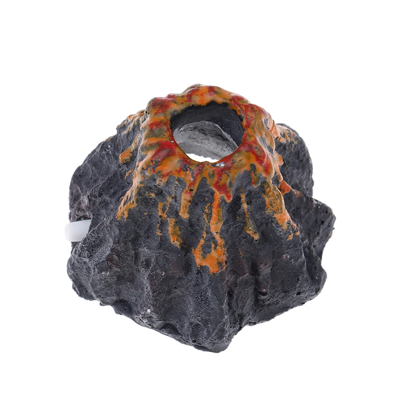 Вулкан для аквариума Форма и воздушный пузырь камень кислорода насос аквариум