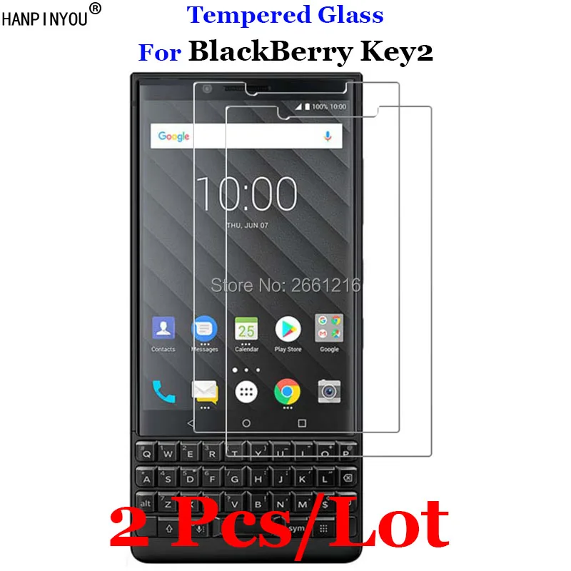Закаленное стекло 9H 2.5D для BlackBerry Key2 2 шт./лот Премиум Защитная пленка экрана KEYtwo Key