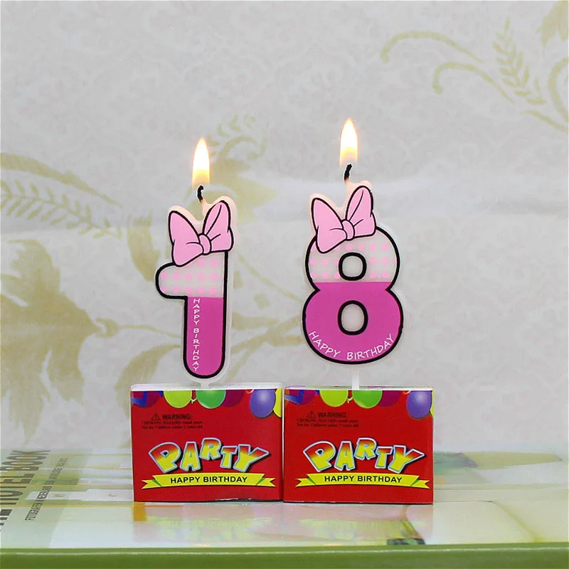 1 шт. декоративная цифровая свеча в виде цифр 0 9|candle gift|kids birthday partybaby shower |