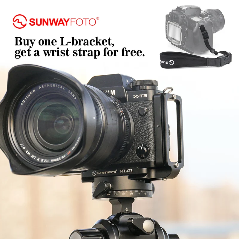 Головка штатива SUNWAYFOTO PFL-XT3 быстросъемная пластина для головки Fuji XT3 L-образная