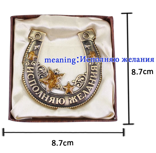 Бесплатная доставка Искусство. Металлические подковы/Статуэтка золотого цвета