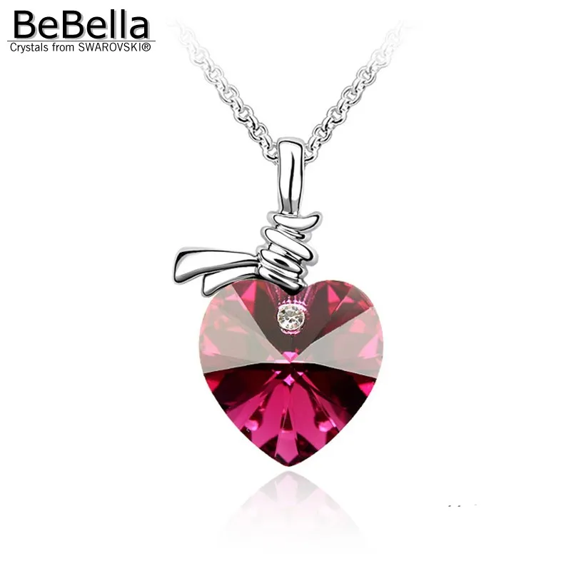Цепочка с подвеской в форме сердца кристаллами Swarovski|pendant necklace|necklace withnecklace necklace |