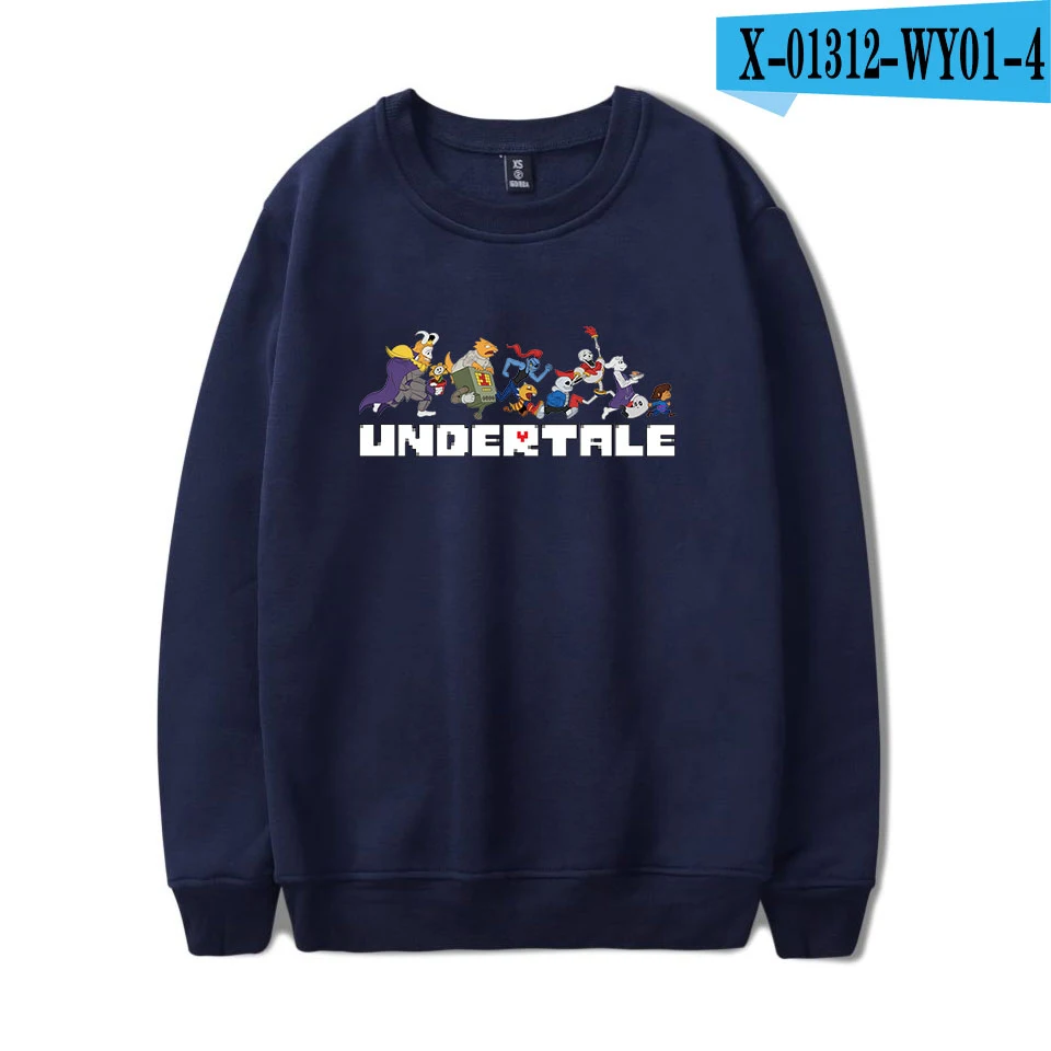 K Толстовки Undertale для мужчин и женщин новая Толстовка с принтом пуловер с капюшоном размера плюс больше d толстовки Undertale - Цвет: K