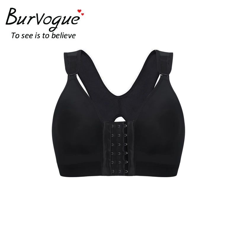 Burvogue, бюстгальтеры для женщин, бесшовный, мягкий, пуш-ап, послеоперационный бюстгальтер, застежка спереди, бюстгальтер, сексуальный бюстгальтер, нижнее белье, Регулируемые бюстгальтеры