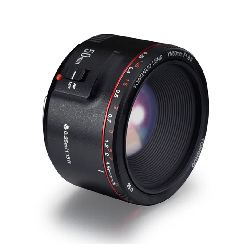 YongNuo YN50mm F1.8 II объектив большой апертурой эффект боке AF MF Авто Mannual фокусная линза