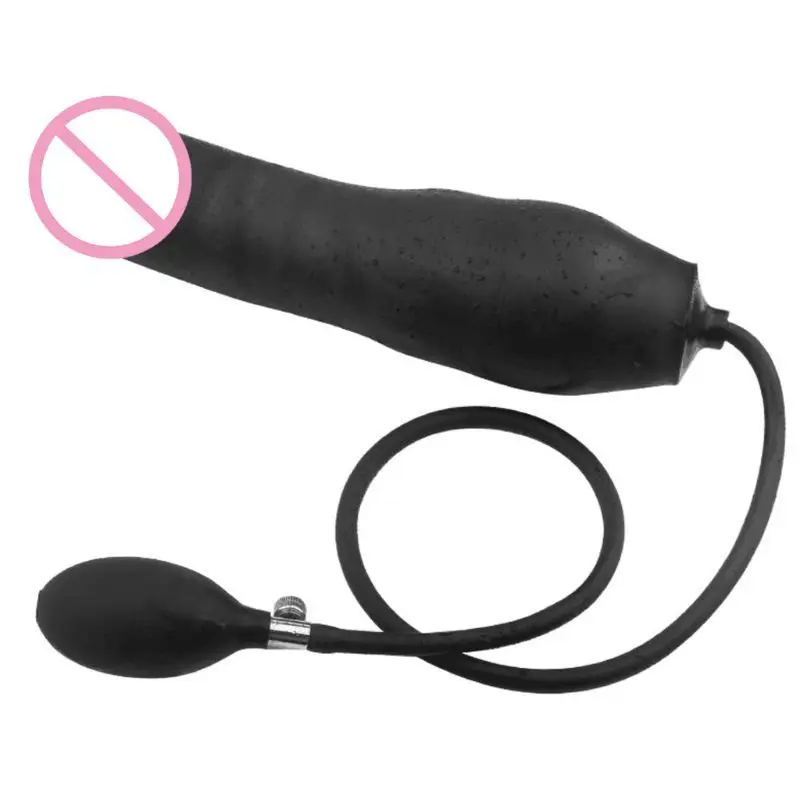 Silicone Anal Plug Inflatable Dildo Butt Stretcher Pump Expandable Massager Sex Toy for Women Men |