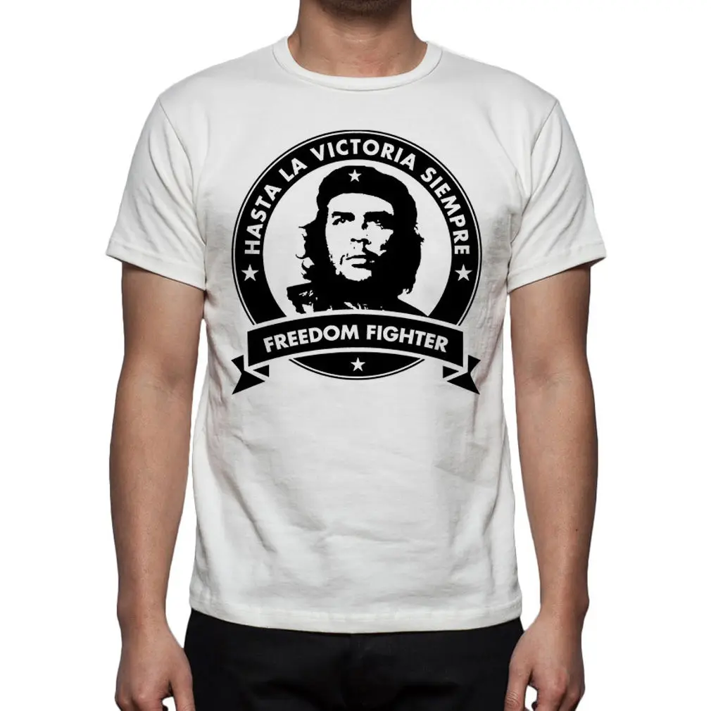 Летняя мужская футболка с принтом Fidel Astro Che Guevara Cuba men s Tribute t shirt M10| |