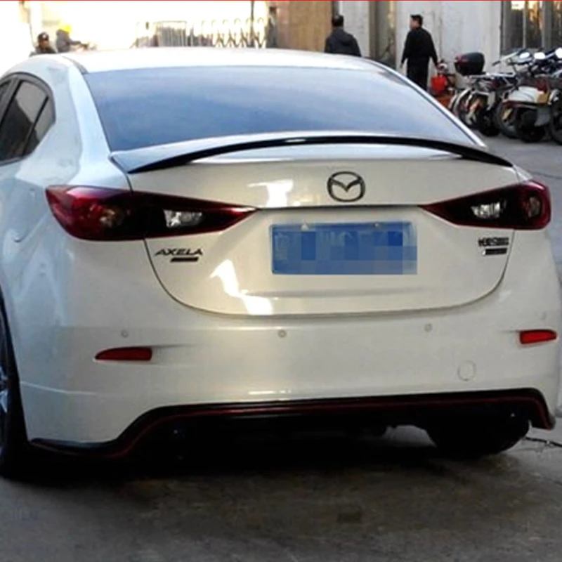 Для Mazda 3 M3 Axela 2014 до 2017 год спойлер Высокое качество ABS Материал купе грунтовка или