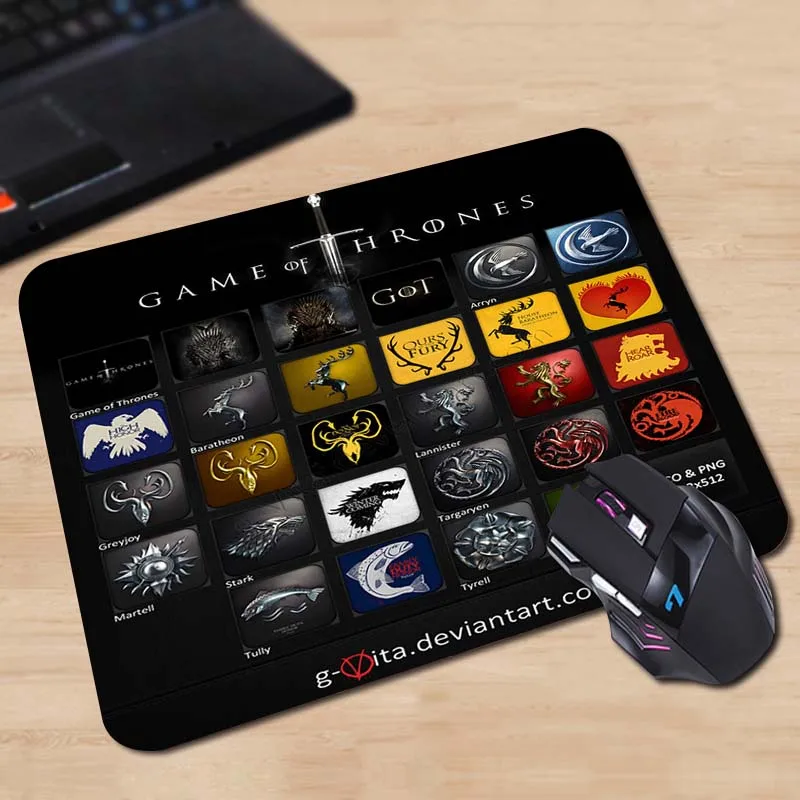 Коврик для мыши Babaite Нескользящий Резиновый Для Игры престолов|mouse mat|mouse padmat mouse |
