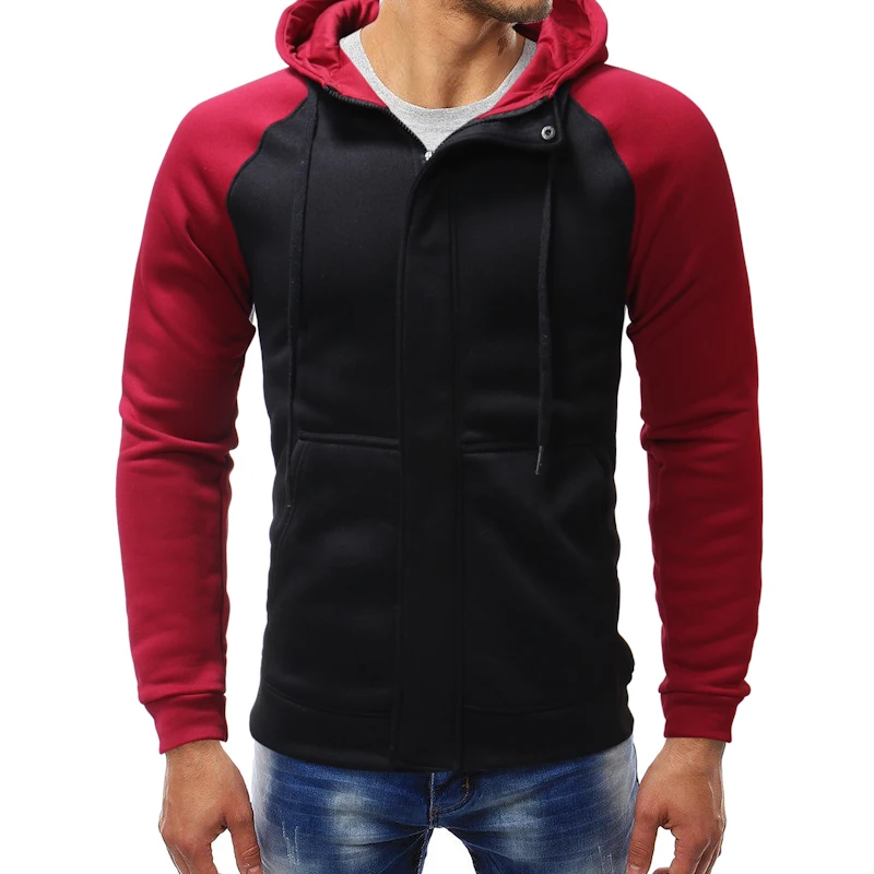 Повседневная толстовка на молнии с капюшоном мужские весенне-осенние модные