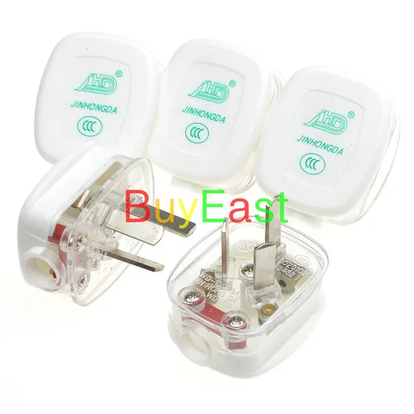 5 многоразовых 3 контактных разъемов питания для самостоятельной сборки Китай