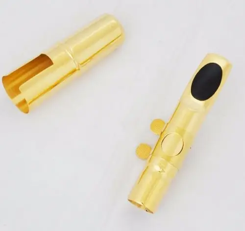 

Superior Jazz Tenor Sax Bb Saxophone Metal Mouthpiece Gold Plated Cap Ligature