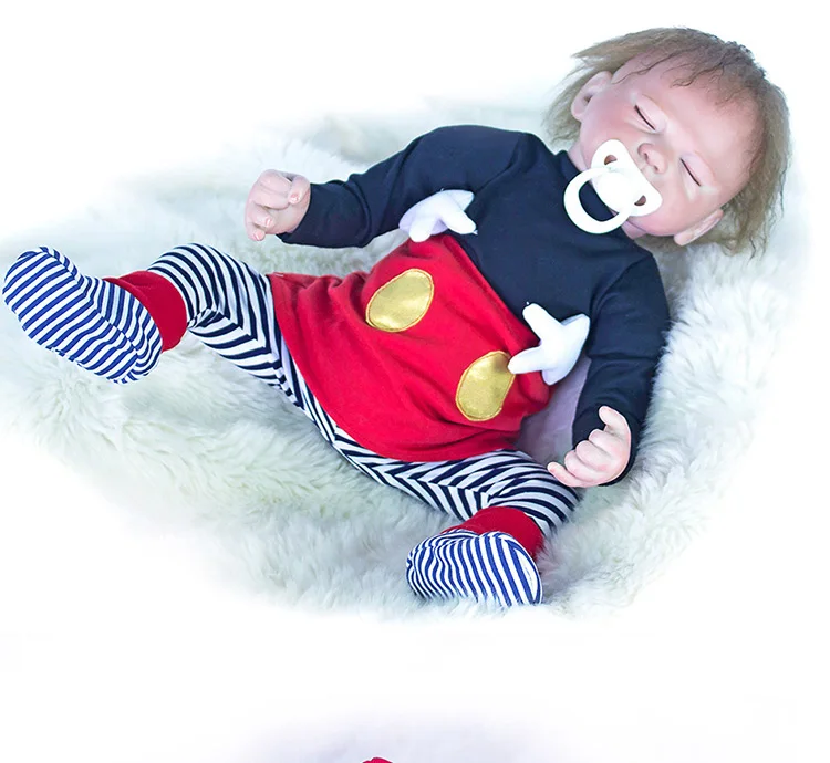 NPKCOLLECTION мягкая силиконовая реборн девочка 17 дюймов реалистичные куклы для