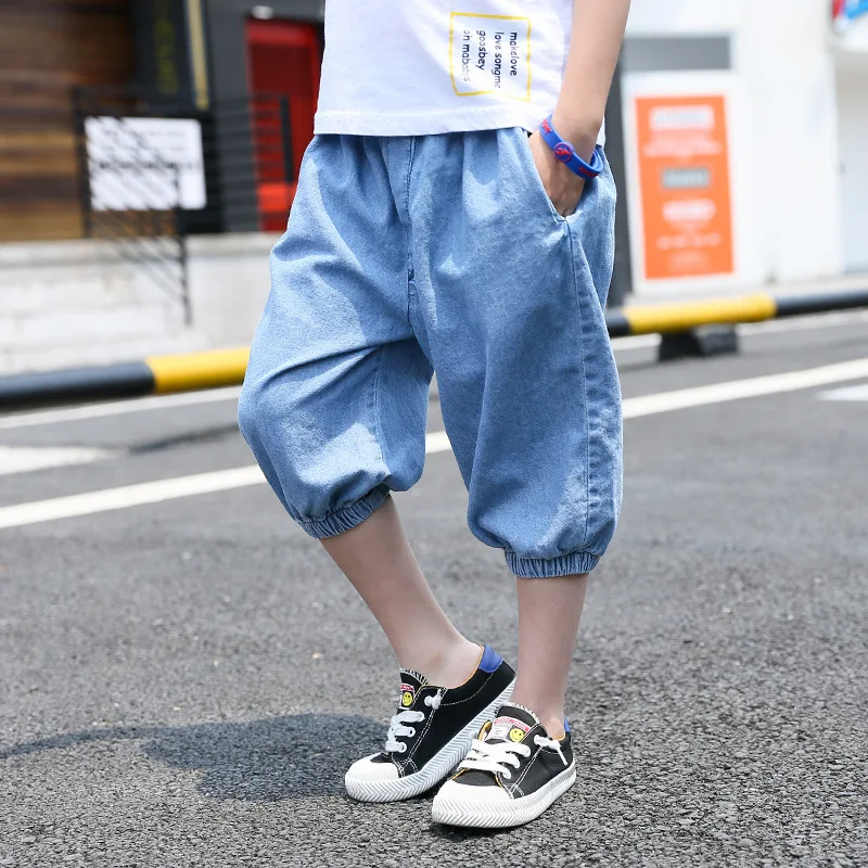Boys Ripped holes Jeans Baby Girls Kids Denim Pants 3-10Y Casual Children's denim Trousers | Детская одежда и обувь