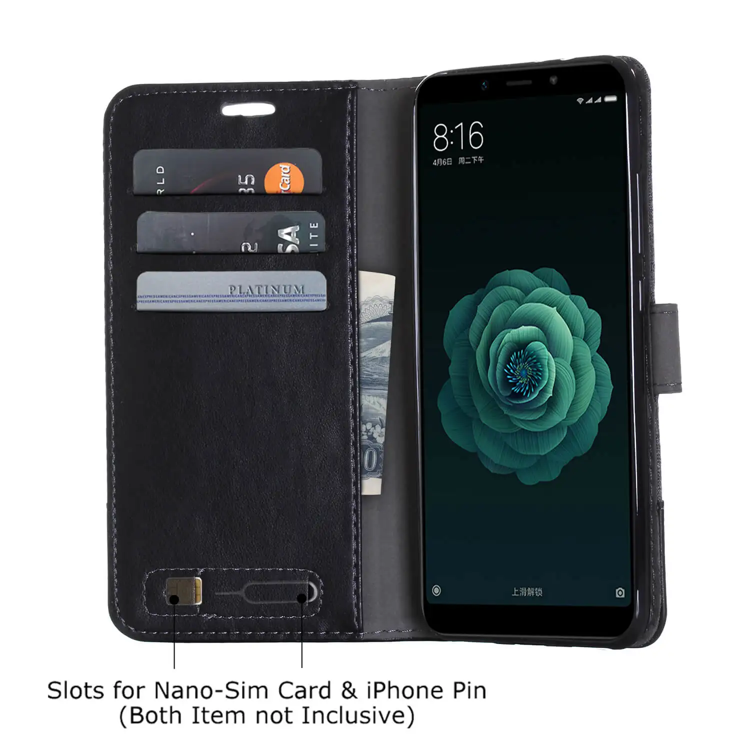 Роскошная джинсовая одежда + кожаный чехол для XiaoMi A2 A1 5C 5S плюс Чехол с отделением