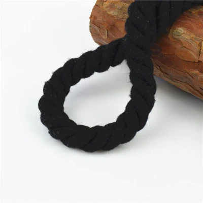 Black Хлопок 10 метров 3 акции витые шнуры хлопок 10 мм DIY Craft украшения из бечёвки хлопок шнур для мешок шнурок ремень 20 Цвета - Цвет: Black