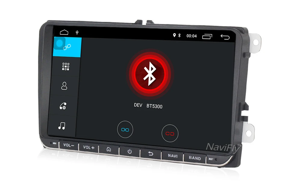 " Android четырехъядерный Автомобильный gps навигатор для VW Volkswagen SKODA GOLF 5 Golf 6 POLO PASSAT B5 B6 JETTA TIGUAN dvd плеер BT RDS