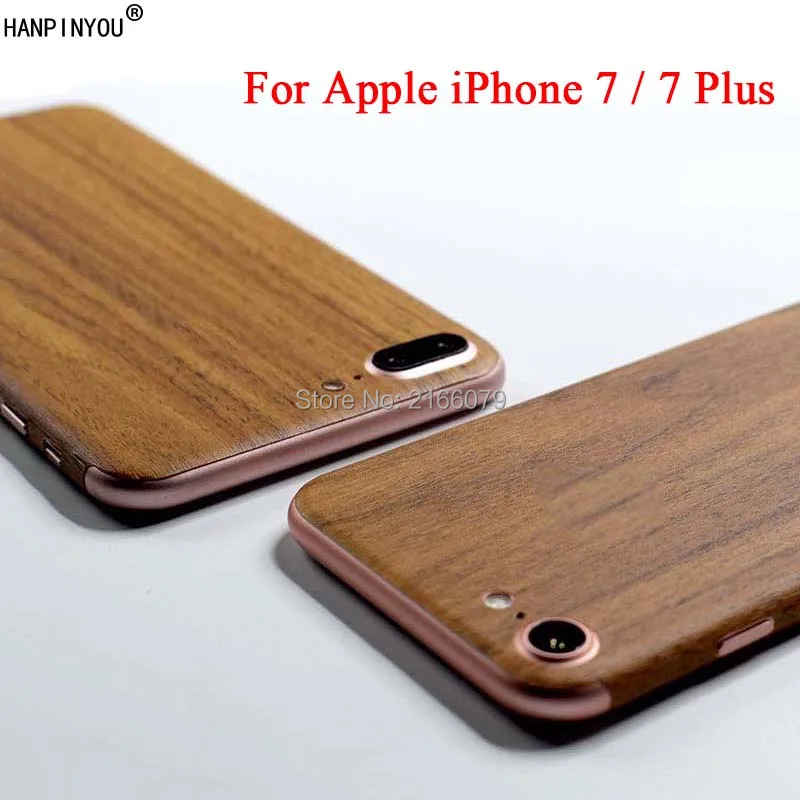 Для Apple iPhone 7 4 дюйма/7 Plus + 5 дюйма задняя крышка 3D имитация под дерево защита