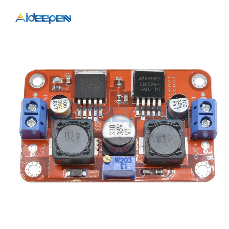 LM6019 LM2596 DC-DC шаг вверх вниз Boost Buck Напряжение Мощность преобразователя постоянного тока автоматический регулируемый постоянный ток доска 1,25 V-26 V 3A