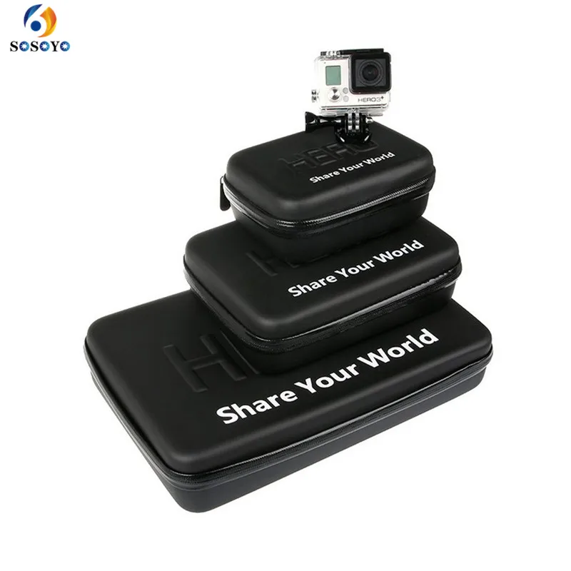 Portable Waterproof Storage bag Case Protective Box S M L Size For GoPro Hero 7 6 4 5 3+3 Xiaomi Yi 4K SJCAM Camera Accessories |