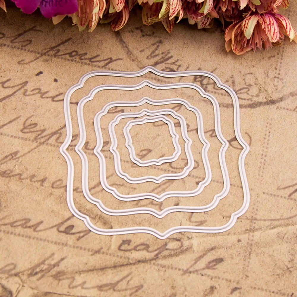 Frame Metal Cutting Dies Stencil DIY Scrapbooking Album Stamp Paper Card Embossing Craft Decor | Дом и сад