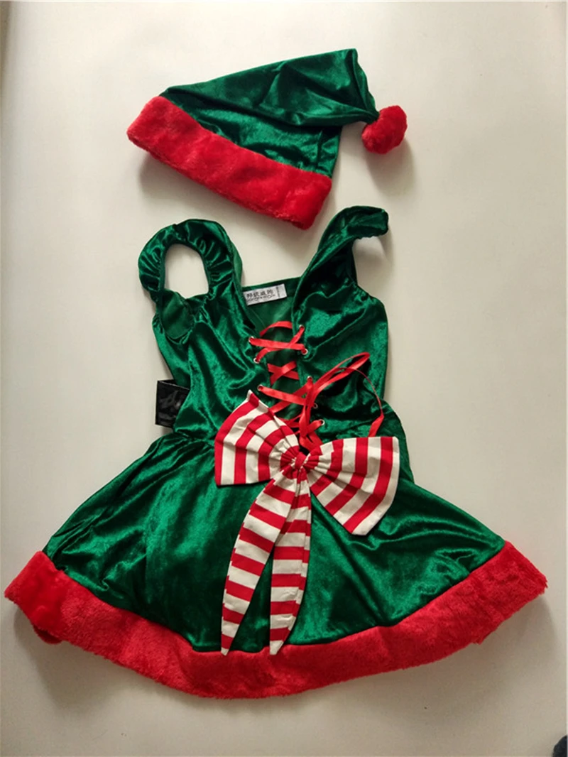 Роскошное привлекательное нарядное платье Miss Santa Женский Рождественский костюм