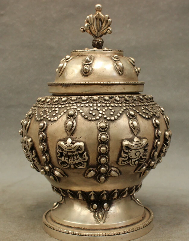 Песня voge gem S3756 8 &quotКитайский Серебряный Буддизм Ваджра Благоприятный Smybol Статуя
