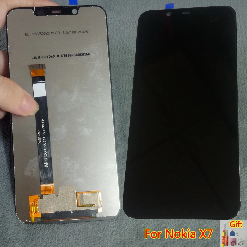 Suitable for Nokia X7 LCD 7.1 Plus Display and Digital Module Touch-screen Component Replacement Spare Parts + Free Freight | Мобильные