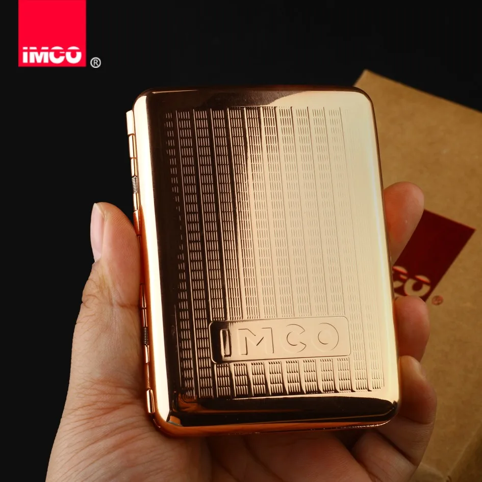 Cigarette Box Thin 16 Packed Men's Cigarettes Personality Creative Automatic Metal Pure Copper | Дом и сад