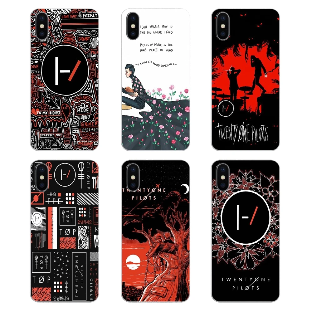 Twenty One Pilots 21 постер с музыкальной группой для Apple iPhone 4 4S 5 5S 5C SE 6 6S 7 8 X XR XS Plus MAX