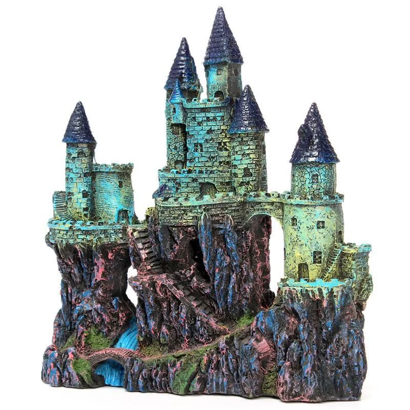 Fish tank decorative resin aquarium water plant crafts wholesale castle. | Дом и сад